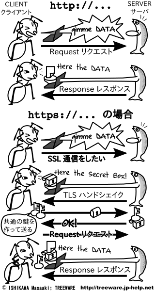 SSL では通常の HTTP より送受信データが増える